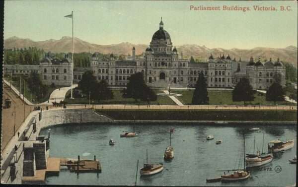 Victoria British Columbia Parliament Buildings Hafen
