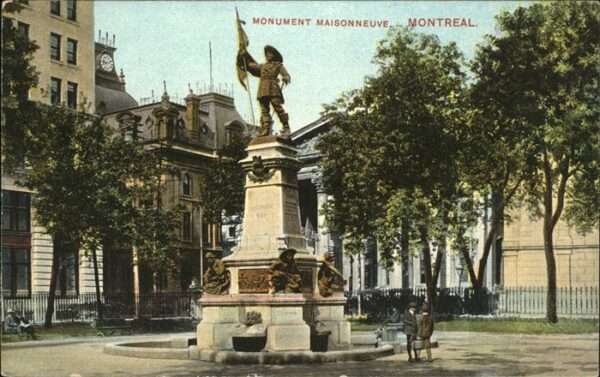 Montreal Quebec Monument Maisonneuve