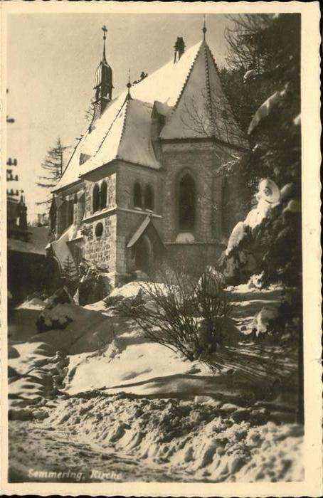 Semmering Niederoesterreich Kirche Winter