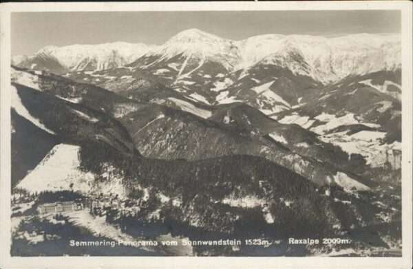 Semmering Niederoesterreich Sonnwendstein Raxalpe