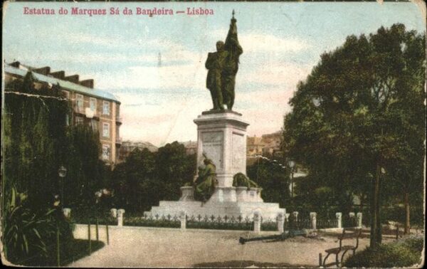 Lisboa Estatua do Marquez Sa da Bandeira