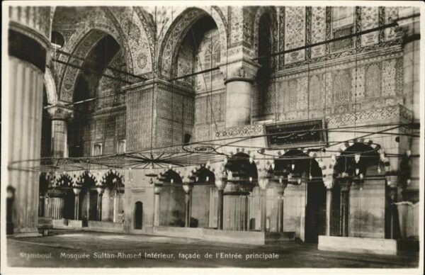 Istanbul Constantinopel Mosquee Sultan Ahmed Entree Stanbul