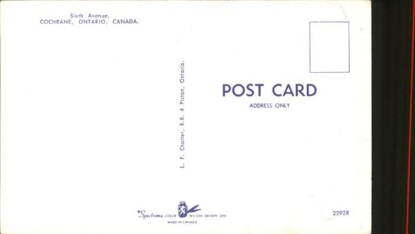 Cochrane Ontario Sixth Avenue – Bild 2