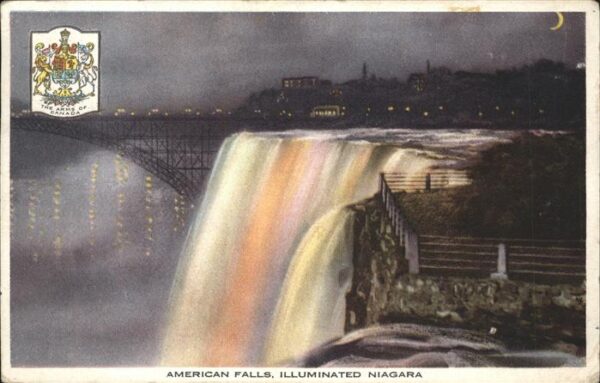 Niagara Falls Ontario American Falls Illuminated Wappen