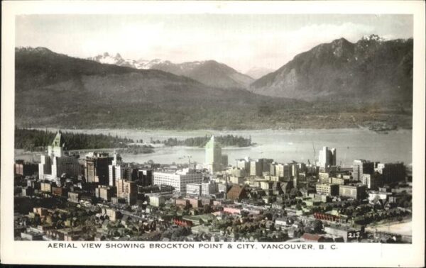 Vancouver British Columbia View Showing Brockton Point City