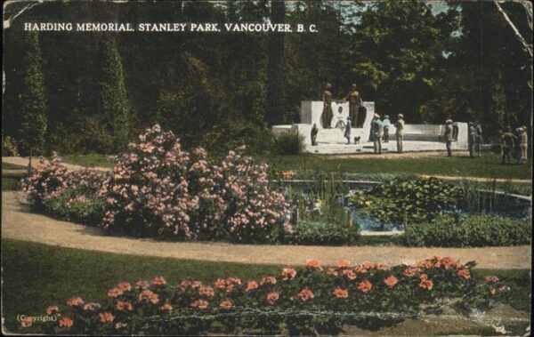 Vancouver British Columbia Stanley Park Harding Memorial