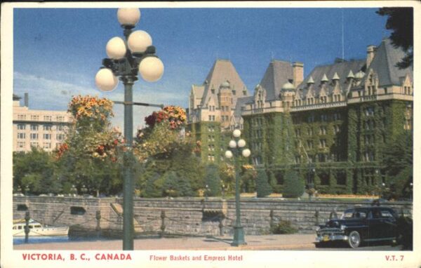 Victoria British Columbia Flower Baskets Empress Hotel