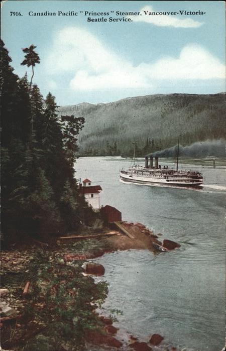 Vancouver British Columbia Canadian Pacific Princess Steamer