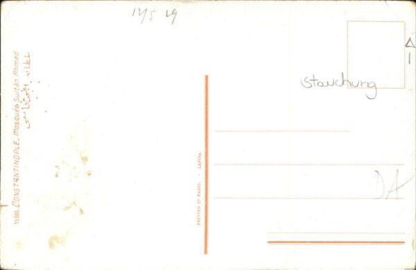 Constantinopel Istanbul Mosquee Sultan Ahmed – Bild 2
