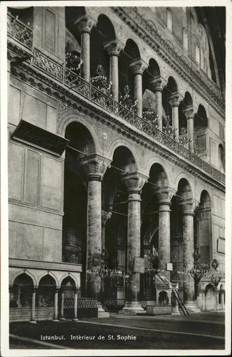 Istanbul Constantinopel Interieur St. Sophie