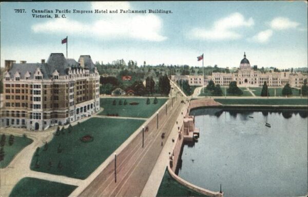 Victoria British Columbia Canadian Pacific Empress Hotel Parliame