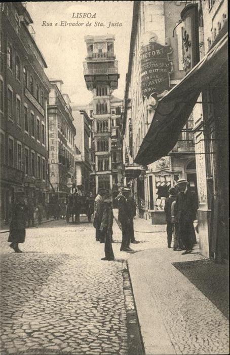 Lisboa Rua Elevador Sta Justa