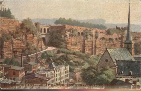 LUXEMBOURG  Luxemburg Ville Basse Grund Bockfelsen