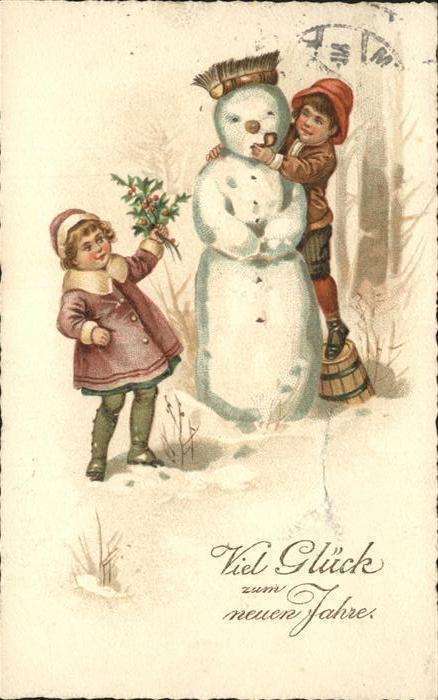 Schneemann Neujahr Kinder