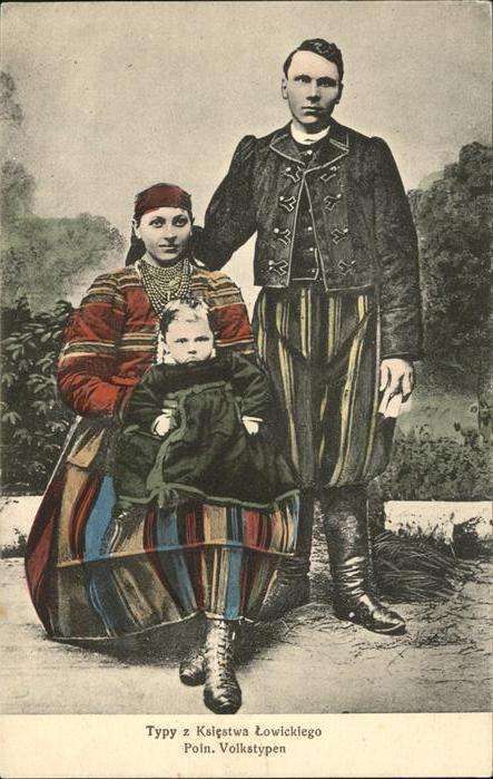 Trachten Poln. Volkstypen
