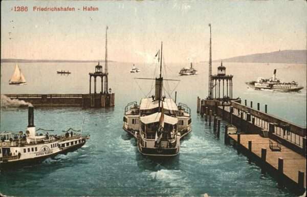 Dampfer Binnenschifffahrt Friedrichshafen Hafen