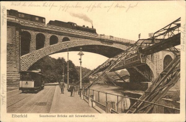 Schwebebahn Sonnborner Brücke Elberfeld
