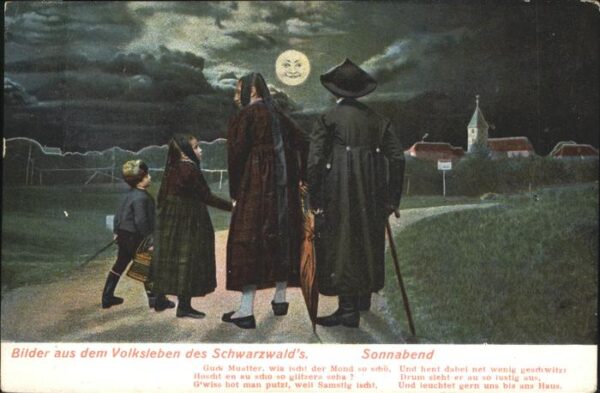 Schwarzwald Volksleben Sonnabend Spaziergang