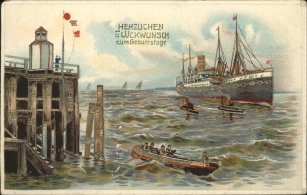 Geburtstag Schiff Boot