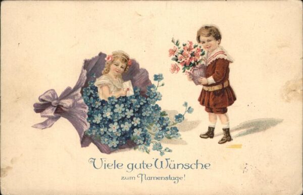 Namenstag Namenskarte Kinder
