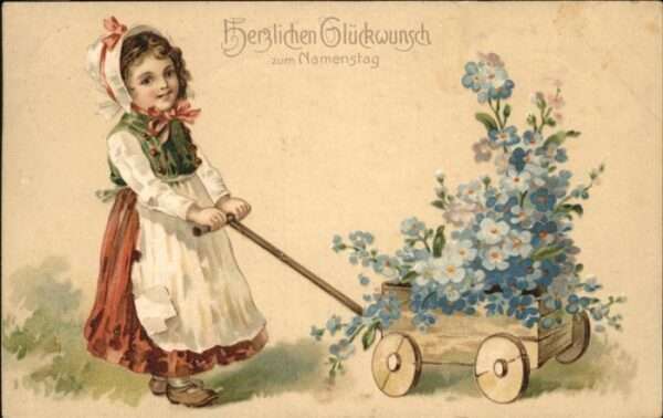 Namenstag Namenskarte Mädchen
