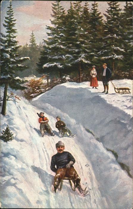 Schlitten Schnee