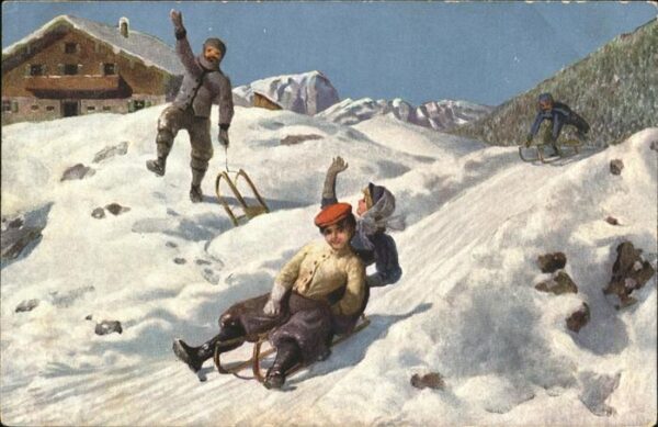Schlitten Schnee