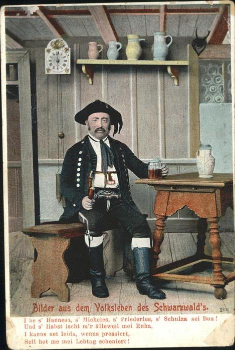 Schwarzwald Tracht Volksleben