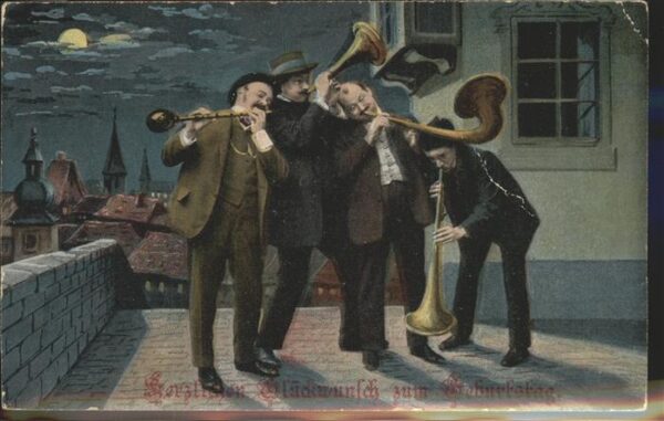 Geburtstag Musikanten Blasinstrumente