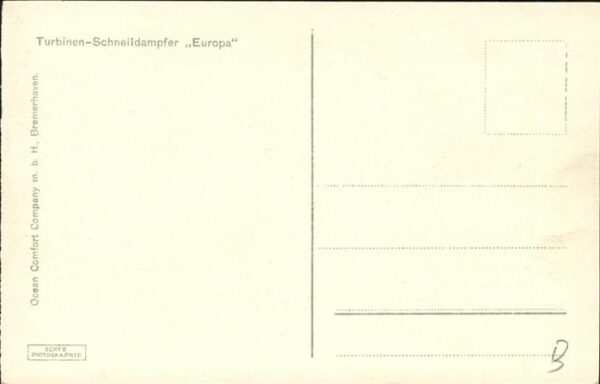 Dampfer Oceanliner Europa – Bild 2