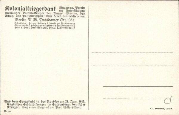 Stoewer Willy Tegel Nr 10 englischer Schlachtkreuzer – Bild 2