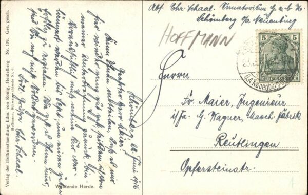 Hoffmann Heinrich Nr. 179 Weidende Herde – Bild 2