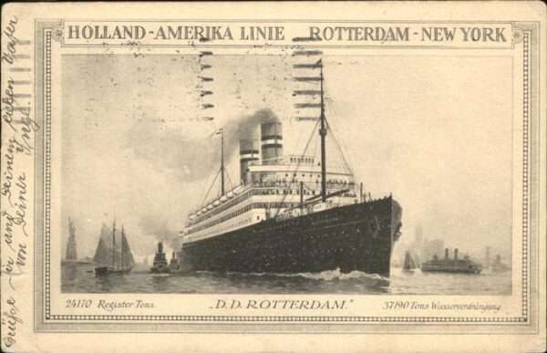 Dampfer Oceanliner D D Rotterdam Holland Amerika Linie