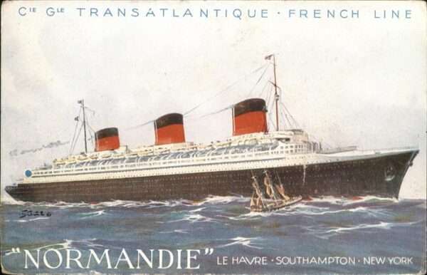 Dampfer Oceanliner Normandie Southampton New York