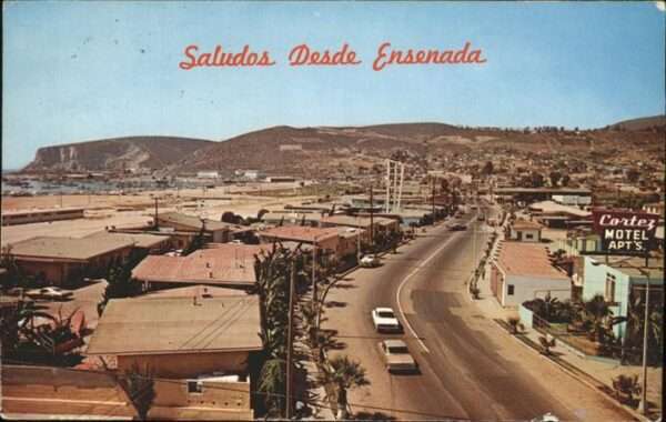 Ensenada Motel Row Anenida Lopez Pazific Coast