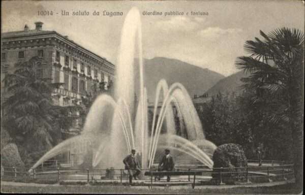 Lugano TI pubblica fontana