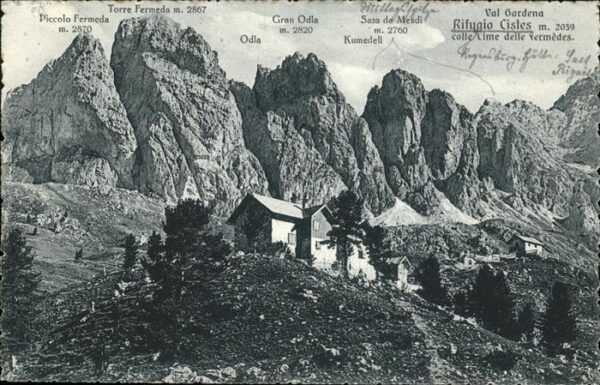 Val Gardena Rifugio Cisles Gran Odla Odla Kumedell