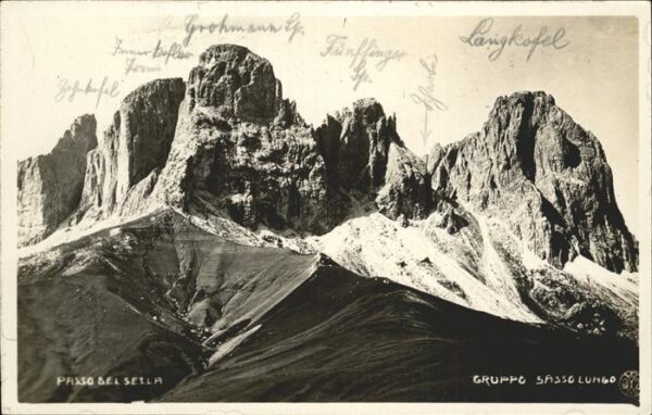 Sassolungo Langkofel Gruppo Sassolungo Langkofel Fünfinger