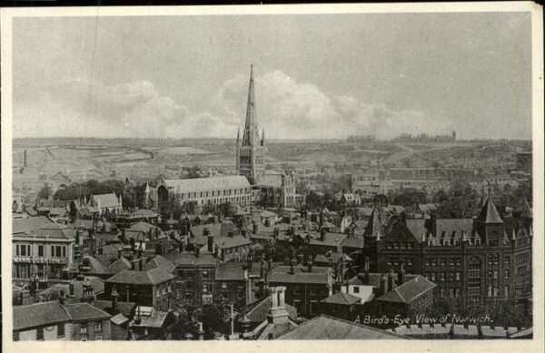 Norwich Birds Eye Flugaufnahme