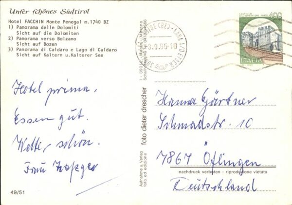 Monte Penegal Hotel Facchin – Bild 2