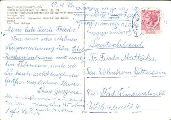 Grissian Gasthaus Schmiedlhof Meran – Bild 2