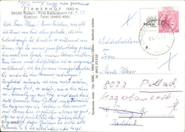 Radein Zirmerhof Südtirol – Bild 2