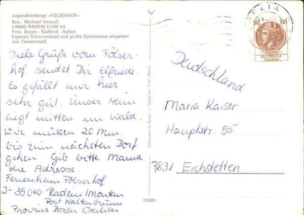 Radein Jugendherberge Fölserhof – Bild 2