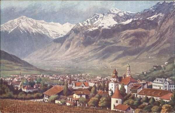 Merano Meran Albergo del Parco colla Cima