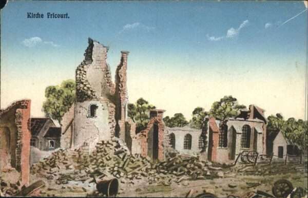 Fricourt Kirche Zerstörung