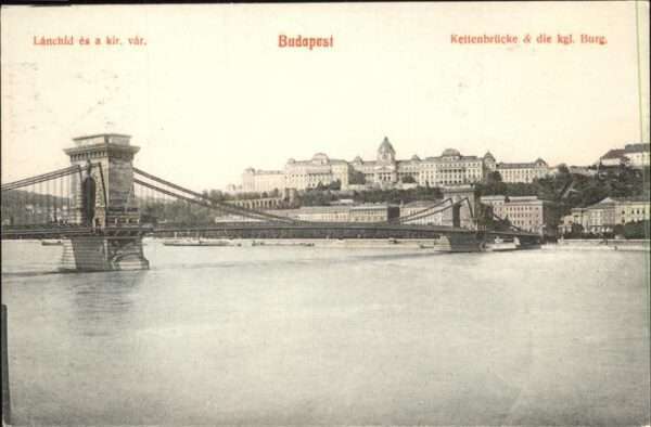 Budapest Kettenbrücke Burg