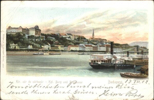 Budapest Burg Burgbazar Schiff