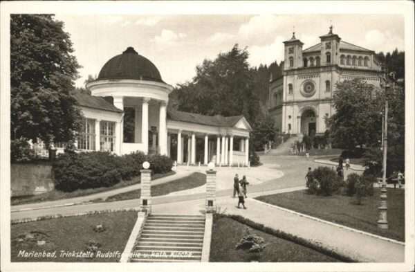 Marienbad Tschechien Boehmen Trinkstelle Rudolfsquelle Kirche