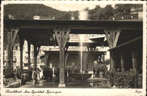 Karlsbad Eger Springbrunnen
