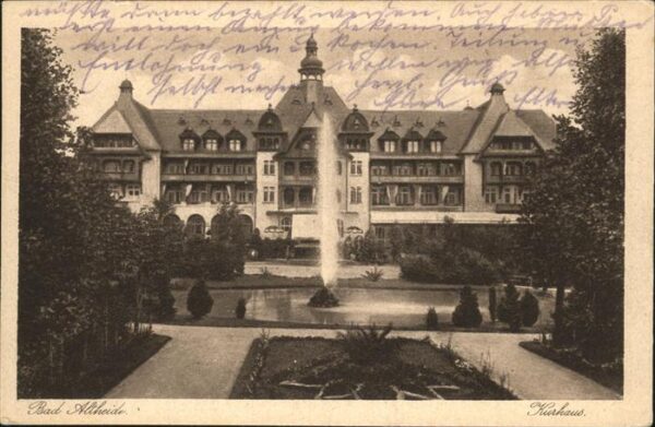 Bad Altheide Kurhaus Springbrunnen